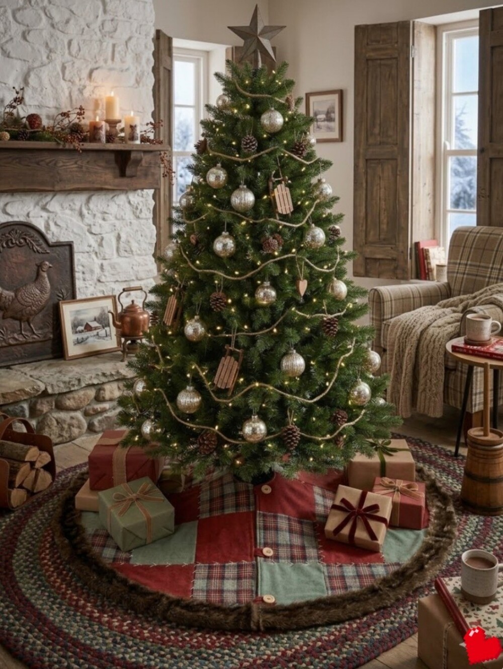 PATCHWORK CHRISMAS TREE SKIRT